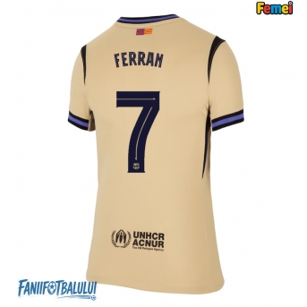 Barcelona Ferran Torres #7 Tricou Fotbal Replică 2025-26 Femei Deplasare